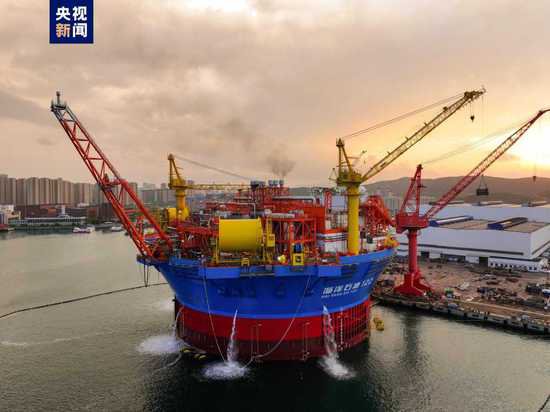亚洲首艘圆筒型“海上油气加工厂”建造完工