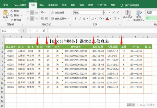 会计、人事专员一定学的Excel函数公式：员工信息与数据分析