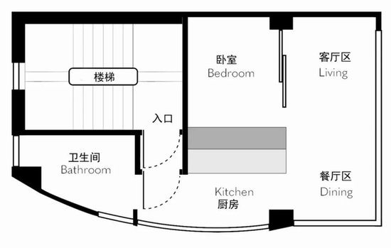 第一次见香港25㎡<em>的房子</em>，<em>一室一厅</em>，电视柜设计很实用，晒晒！