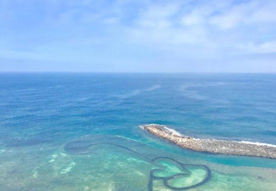 白浪逐沙滩，一片海蓝蓝，台湾澎湖列岛