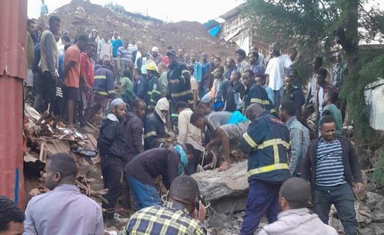 埃塞俄比亚首都一<em>住宅楼</em>垮塌 致7人死亡