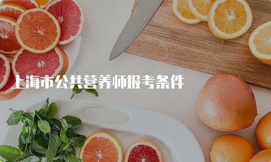 上海市公共营养师报考条件