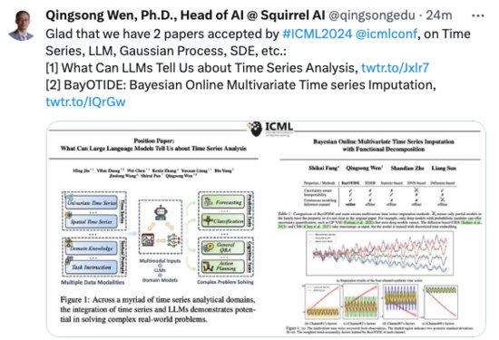 <em>松鼠</em>Ai两篇论文入选ICML 2024，揭示人工智能教育发展新路径