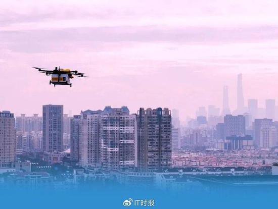 美团无人机<em>上海市区</em>首条航线开航 几分钟外卖“从天而降”