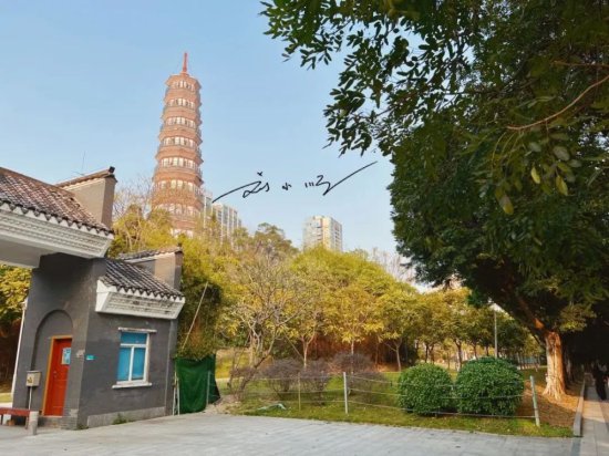 广州市海珠区有一座明代古塔，距离广州塔不远，可惜不对外开放