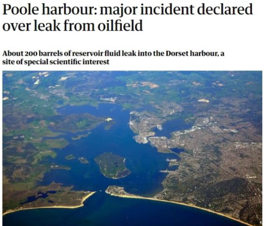 <em>英国</em>一港口发生重大漏油事故 当局成立最高级应急指挥部