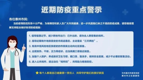 惠城区疫情防控工作领导小组办公室通告（10月10日）
