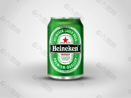 精美<em>绿色</em>罐装啤酒icon图标设计