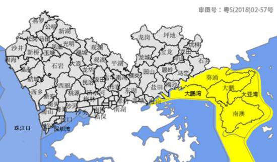 深圳分区暴雨、雷雨大风黄色预警信号生效中