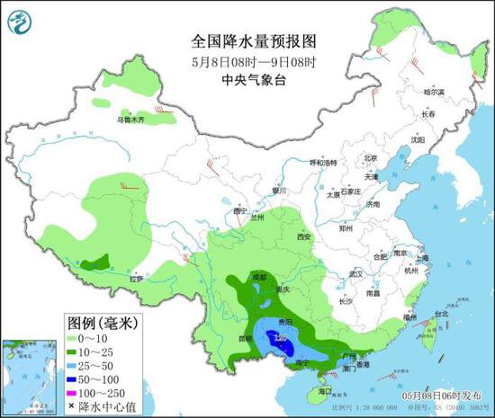 云南贵州广西今日雨势较大 10-12日南方有新的降雨过程