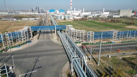 中冶天工淮南煤化工产业园项目综合管廊工程正式通水
