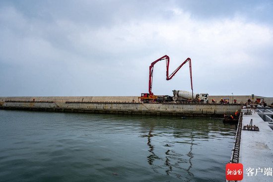 文昌铺前中心渔港项目主体结构施工顺利完成
