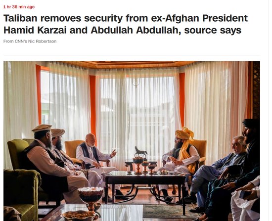 快讯！外媒：阿富汗前总统卡尔扎伊与民族和解高级委员会主席...
