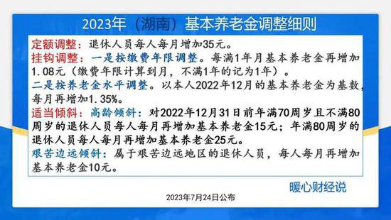 近4年湖南省<em>养老金调整</em>方案，提前预估下2024年会有哪些变化吧...
