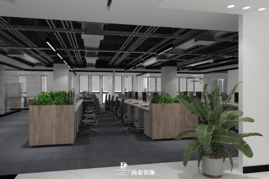 <em>办公室设计</em> | 1000平米上市新能源高新技术企业，经典黑白灰构建...
