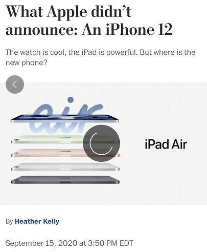 <em>苹果</em>秋季发布会：为什么iPhone12没发布？<em>究竟</em>啥时候发布？