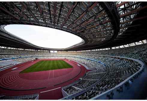 <em>东京奥运会主体育场</em>举行首项体育赛事