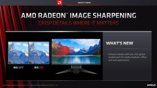 AMD 图像锐化 RIS 现可用于视频播放 /<em> 网页</em>浏览/ 办公<em>软件</em>