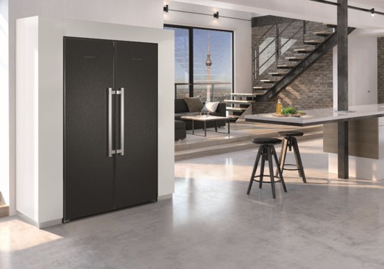 Liebherr利勃海尔黑钢冰箱SBSbs 8673，兼具颜值与黑科技的厨房...