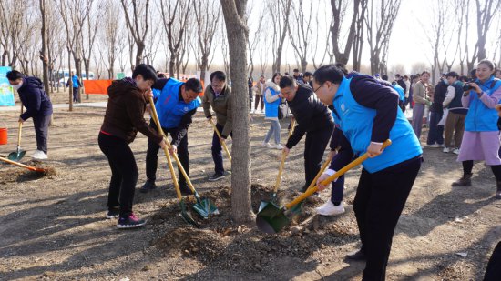北京经开区总工会开展植树节志愿活动