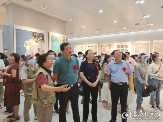 娄底市举行庆祝中国共产党成立100周年主题美术书法作品展