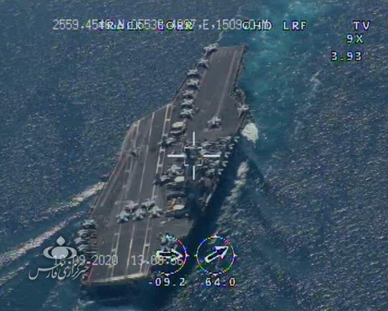 美航母<em>伊朗</em>无人机拍了个一清二楚 美海军：不评论