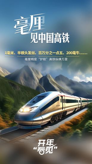 开年“看见”丨毫厘见中国高铁