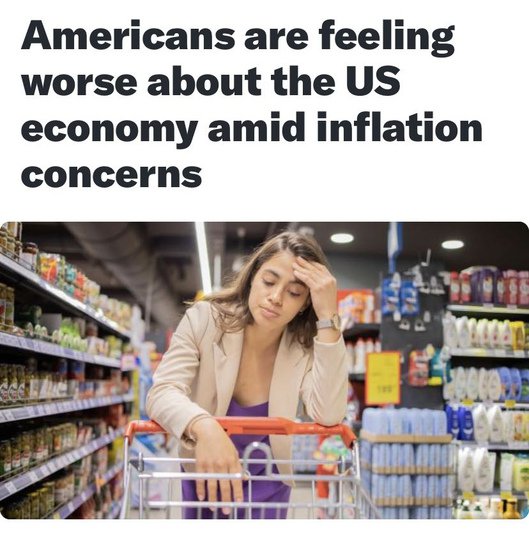 美媒：美国消费者对经济走势越来越感到担忧