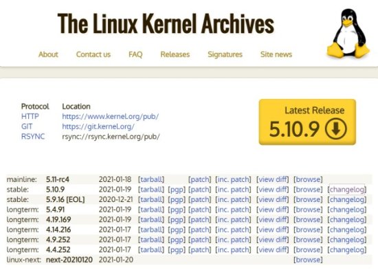 Linux 5.10.9 正式版发布：修复 CPU 占用高等问题