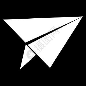 图标集的纸飞机 在白色背景上隔离的可编辑矢量象形图 用于移动...