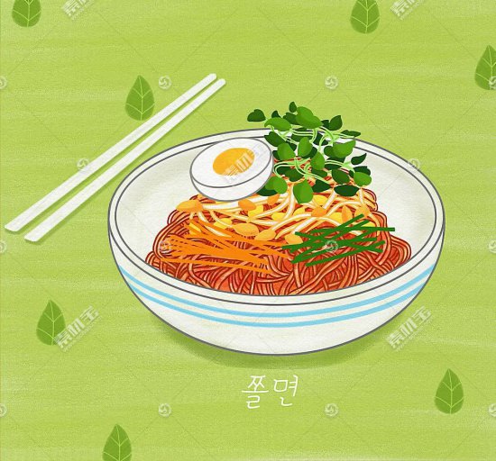<em>创意清新</em>手绘盘子里的食物主题插画装饰元素图片