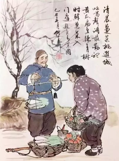 这些老北京风俗画，你能听到叫卖声！