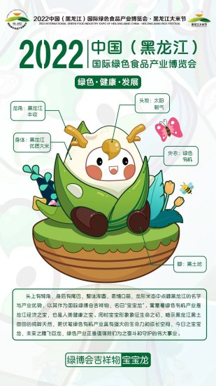 2022国际绿博会吉祥物“宝宝龙”亮相