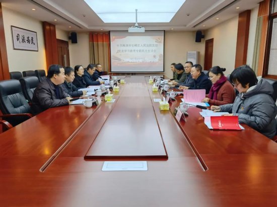 石峰区法院党组召开党史学习教育专题民主生活会