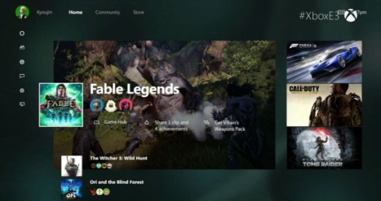 Xbox One推出全新<em>用户体验</em>：更注重速度和性能