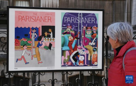 “巴黎城里的体育运动”主题海报展亮相街头