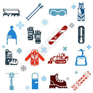 等距寒假<em>作文</em>,以文字人物温暖的衣服上滑雪滑雪板矢量插图