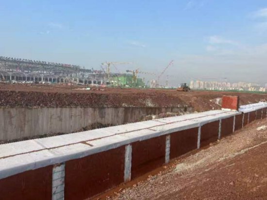 重庆东环项目顺利完成重庆东站 DK22+005涵洞浇筑