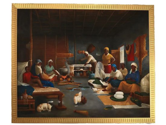 来自非洲的“马尼奥克”，藏在萨苏赠给习近平的油画里|习主席的...