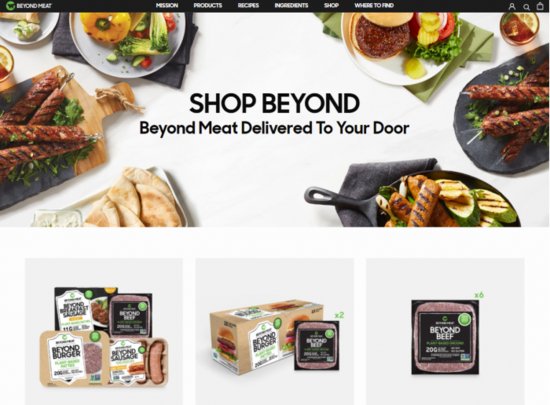 Beyond Meat推出<em>电商网站</em> 直接在网上向人们销售植物肉