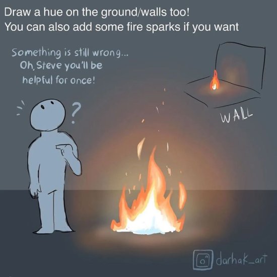 <em>绘画教程</em>｜教你如何画燃烧的火焰？