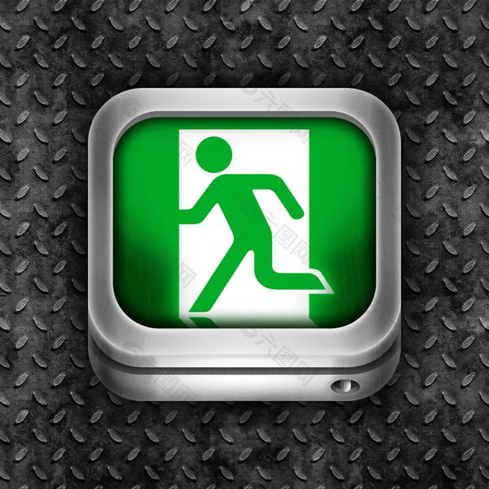 <em>绿色</em>安全通道icon图标设计