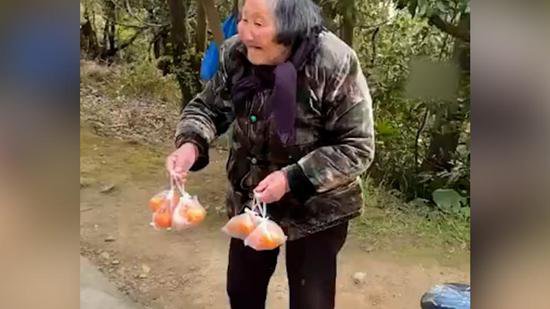 去年<em>卖橘子的</em>老奶奶追着还顾客80元，今年他们再次相遇