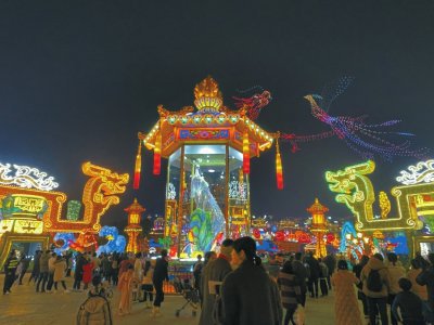 第30届自贡国际恐龙灯会开幕