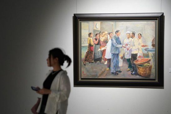 罗贻从艺<em>七十周年</em>艺术展在<em>中国</em>国家画院开幕