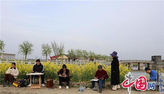 淮安市洪泽区岔河镇工会组织开展“描绘美丽乡村”写生活动