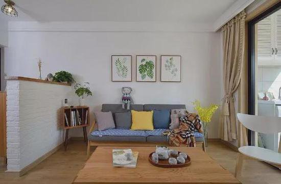 70平二居室巧妙融合北欧与<em>日式风</em>，营造舒适温馨的家居氛围