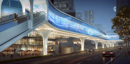 观音桥建设“空中连廊”观宸开启“未来城市”新模式
