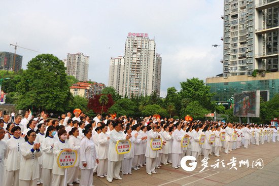 湄潭县武术协会举行二十周年展演活动