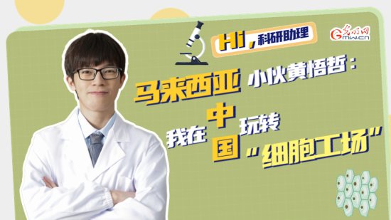 Hi，科研助理 | 马来西亚小伙黄悟哲：我在中国玩转“<em>细胞</em>工场”